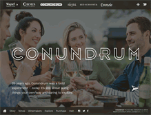 Tablet Screenshot of conundrumwines.com